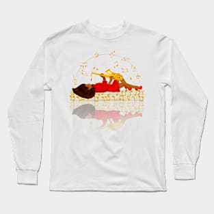 The girl and the saxophone 1 Long Sleeve T-Shirt